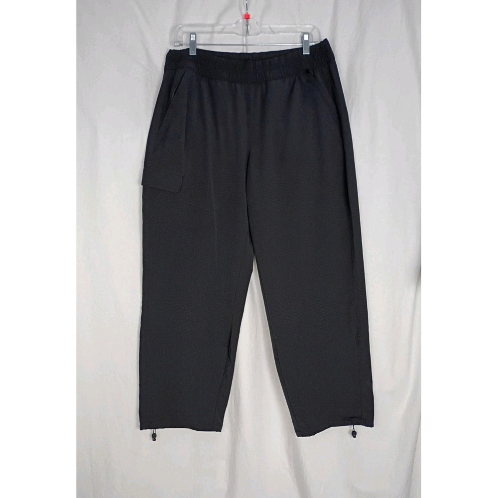 Athleta Black Pull On Pants Womens Outdoor Elastic‎ Waist Size M